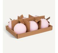 Atmosphera - Bougie boule rustique - rose - 445g