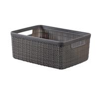 Curver Panière JUTE S 5L – Recyclée 27 x 20 x 11 cm – Gris foncé (01904-G44)