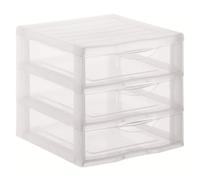But Tour de rangement 3 tiroirs - Transparent