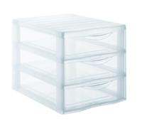 But Tour de rangement 3 tiroirs - Transparent