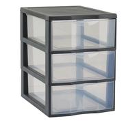 But tour de rangement 3 tiroirs - Transparent