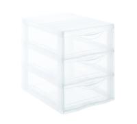 But Tour de rangement 3 tiroirs - Transparent