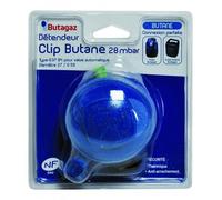 BUTAGAZ - 402700 - Détendeur pour gaz butane quick-on 28mbar pour bouteilles cube et viseo tétine incluse