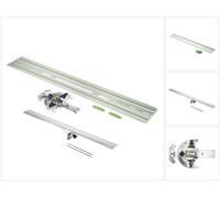 Butée angulaire Festool FS-WA pour rail de guidage FS/2, coupe à 60° + rallonge FS-WA-VL + rail de guidage FS 1400/2-KP de 1 400 mm