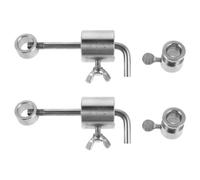 Butée de Broche de Gril en Acier Inoxydable, Lot de 2 Set, Argenté | Accessoire de Rôtissoire, Compatibilité, Installation Facile, pour Grils Extérieurs et Usage Professionnel
