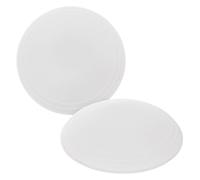 Butée de porte auto-adhésive - ORION - Lot de 2 - Rond - Blanc - Diamètre 6 cm - Hauteur 1,3 cm - Facile à nettoyer