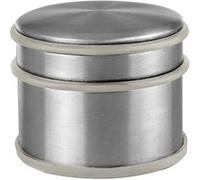 Butée de Porte Autoportante Alpina Acier Inoxydable Protection Caoutchouc Argent Argent