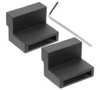 Butée de Porte de Grange en Alliage de Zinc Noir 1 Paire Plusieurs styles