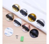 Butée de porte en acier inoxydable à double fixation sans perçage, cale de porte murale et au sol shinny SS