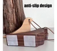 Butée de porte en bois antidérapante, ouvre-porte portable et mobile, butée de porte, butée de porte anti-collision anti-pincement, convient pour la chambre, le salon, la porte d'entrée, la décoration