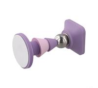 Butée de porte en silicone avec ventouse puissante et aimant intégré - Support de porte antidérapant et sans clous pour carrelage, bois, verre et marbre - Silencieux (violet)