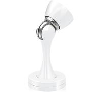 Butée de porte magnétique blanche en acier inoxydable pour plinthes, extérieur