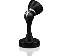 Butée de porte magnétique, butée de porte magnétique en acier inoxydable noir, butée de porte magnétique robuste pour murs et sol, butée de porte extérieure durable, garde la porte ouverte, 1 pièce