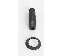 Butée de porte magnétique invisible sans perçage Noir (gris acier) | Design, exposition de base de 4,5 mm, intégration de décor sans couture, résistant au vent, finition noire