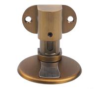 Butée de porte magnétique invisible : support de porte solide et réglable | Écart de 0 à 15 mm | Acier inoxydable | Installation sans vis ou adhésive pour bois, métal, verre (doré)