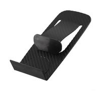 Butée de porte multifonction en forme de cale antidérapante pour béton en bois et carrelage - Facile à installer - Sans outils - Noir