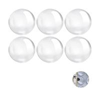 Butée de Porte Murale Transparente Lot de 6 Cale Porte Silencieux Autocollant 50x8mm Bloc Porte Adhésif Anti-Choc Protection Poignée Porte et Mur Silicone Souple Discret pour Maison Bureau Cuisine Sal