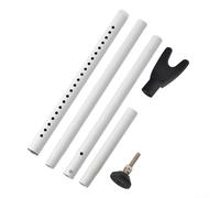 Butée de porte rétractable réglable et pare-chocs, cale de sol pour portes coulissantes en verre d'appartement, porte d'entrée, protection double fonction (blanc)