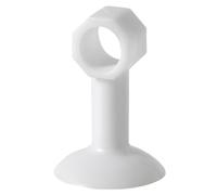 Butée de porte sans poinçon 10 pièces Pour Portes Et Placards En Bois | Poignée de porte en silicone, porte anti-collision, ventouse arrière(White,4.1x5.8cm)