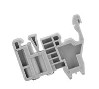 Butée de Rail DIN, Vis de Butée d'extrémité de Bornier Fixée pour Rail DIN de 35 Mm, avec Matière Plastique, 50 Clips Gris, Convient aux Modèles 12, 13 (Modèle 12)