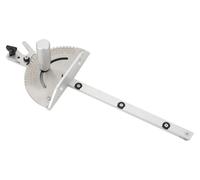 Butée d'onglet avec guide - butée à rainure en T et règle - 450 mm - Pour table de toupie et scie circulaire sur table - Cuivre