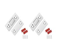 Butées de porte magnétiques invisibles en acier inoxydable/aimant 16 pièces Argent