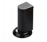 Butées de porte solides en alliage de zinc noir | Butée de porte invisible anti-collision en alliage de zinc pour la maison, support facile réglable