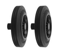 BUTIFULSIC 2 Pièces Roues Caoutchouc Extra Épaisses pour Bac à Ordures Extérieur Roulettes à Clip Robustes pour Conteneurs à Déchets à Roulettes Accessoires de Remplacement pour Poubelle de