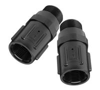 BUTIFULSIC 2 Pièces Valve de Régulation de Pression Résistant la Corrosion pour Irrigation 30 Psi Adaptateur Robinet 3/4 en Abs Noir Installation Facile pour Pelouse et Serrage