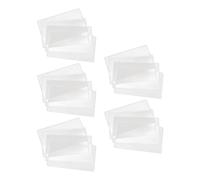 BUTIFULSIC 20pcs Paquet de Protection Rigides en Pvc Blanc pour Billets et Timbres, Pochette Pratique et Résistante pour Collectionneurs de Monnaie