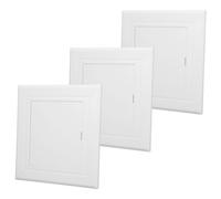 BUTIFULSIC 3 Pièces Couvercle D'accès en Pvc Blanc pour Canalisation de Plomberie, Facile à Installer, Prévient les Odeurs, pour Maison et Plafond