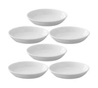 BUTIFULSIC 6pcs Assiettes Rondes en Céramique Blanche pour Chauffe-Cire, Accessoires Solide et Polyvalents, pour Aromathérapie à Domicile