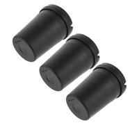 BUTIFULSIC Accessoires automobiles cendrier portable, lot de 3 en plastique noir, coupe-vent et léger pour cigarettes, usage voiture et