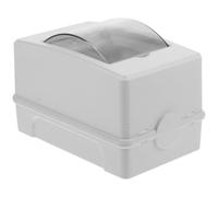 BUTIFULSIC Boîte de Distribution Électrique 2-3 Voies en Abs et Pc, Ip65 Étanche Fenêtre Transparente, Coffret de Protection pour Disjoncteurs, Utilisation Extérieure et Intérieure, Boîtier