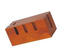 BUTIFULSIC Boîte de Rangement en Bois Installation Facile Marron pour Gestion de Câbles Style Moderne et Fonction de Cache-Cordon pour Bureau à Domicile