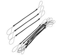 BUTIFULSIC Cordon Rétractable pour Stylo Tactile Noir en Plastique Résistant, Attache Sécurisée Anti-perte pour Professionnels et Étudiants, Lot de 10 Pièces