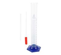 BUTIFULSIC Kit de Cylindre Gradué avec Tige D'agitation et Compte-gouttes 250ml Stable Échelles Claires en Verre pour Laboratoires et Écoles