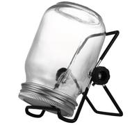 BUTIFULSIC Kit de Germoir Mason 1 Set en Acier Inoxydable et Verre