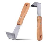 BUTIFULSIC Lot de 2 Couteaux à Écorce d'arbre en Bois et Acier Poignée Ergonomique, Outil pour Gratter Arbres Fruitiers, Matériau pour Jardinage