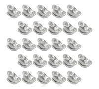 BUTIFULSIC Lot de 400 Moules Mini Tartelette en Aluminium Argenté Résistant Chaleur, Fond, pour Pâtisserie Maison et Cuisson Facile