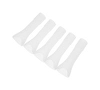BUTIFULSIC Lot de 5 Becs Verseurs en Silicone Blanc Compatibles Gobelets à Boire Directe et Pailles, Accessoires pour Bouteilles d'eau Pratiques pour Randonnée et Camping