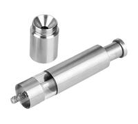 BUTIFULSIC Moulin à Poivre Manuel Design Compact Rechargeable en Acier Inoxydable Broyage Polyvalent Argenté, pour Chefs Amateurs et Usage Cuisine à Domicile ou Restaurant