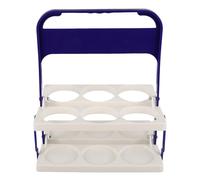 BUTIFULSIC Panier à Bières pour Organiser et Transporter 6 Bouteilles Facilement Pliable en PP avec Poignée Confortable et Prise Sécurisée, Porte-gobelet Portable