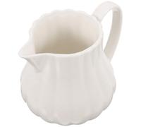 BUTIFULSIC Pichet à Lait pour Verser Facilement Blanc en Céramique 240ml Design Simple et Moderne Adapté pour Maison et Restaurant Occidental