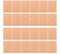BUTIFULSIC Pochette Kraft Zippée en Papier Kraft 25 Pièces pour Rangement de Documents, Style Simple et Élégant, pour Cartes Postales et Cartes de Vœux