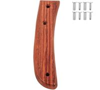 BUTIFULSIC Poignée de Remplacement en Bois Marron Manche Confortable sans Bavures, pour Réparation pour Couteaux Cuisine D'ustensiles Cuisine