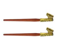 BUTIFULSIC Porte-plume de Calligraphie Classique en Bois et Alliage de Fer, Stylo Plume Oblique pour Écriture Fluide et Expérience Fiable, Lot de 2 Pièces pour L'art Gothique