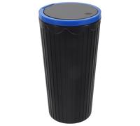 BUTIFULSIC Poubelle de Voiture Étanche Mini avec Couvercle Corbeille Compacte pour Porte-gobelet Contenant Déchets Léger pour Intérieur de Véhicule Bleu