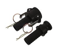 BUTIFULSIC Raccord Rapide pour Tuyau 1 Pouce PP Mâle et Femelle | Noir, Ensemble Complet à Encliquetage, pour Hydroponie DIY et Réservoir Mobile