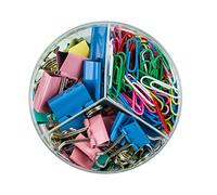 BUTIFULSIC Set de Pinces à Reliure Assortiment 3 Compartiments Lot de 3 Clips Porte-documents en Métal Accessoires de Bureau Polyvalents pour Couleur Aléatoire Pratiques